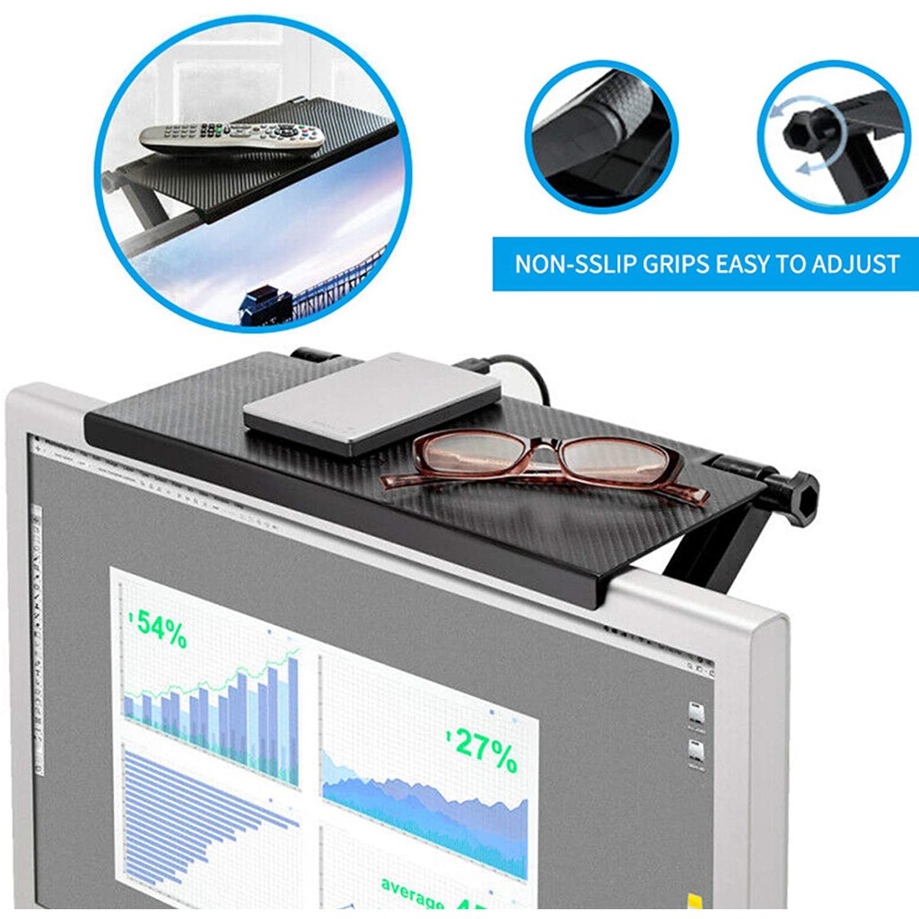 (LEBIH BESAR) 678 Rak Atas TV Tempat Remot, Antena, Modem - Holder Dudukan STB Set Top Box Televisi Screen Top Shelf