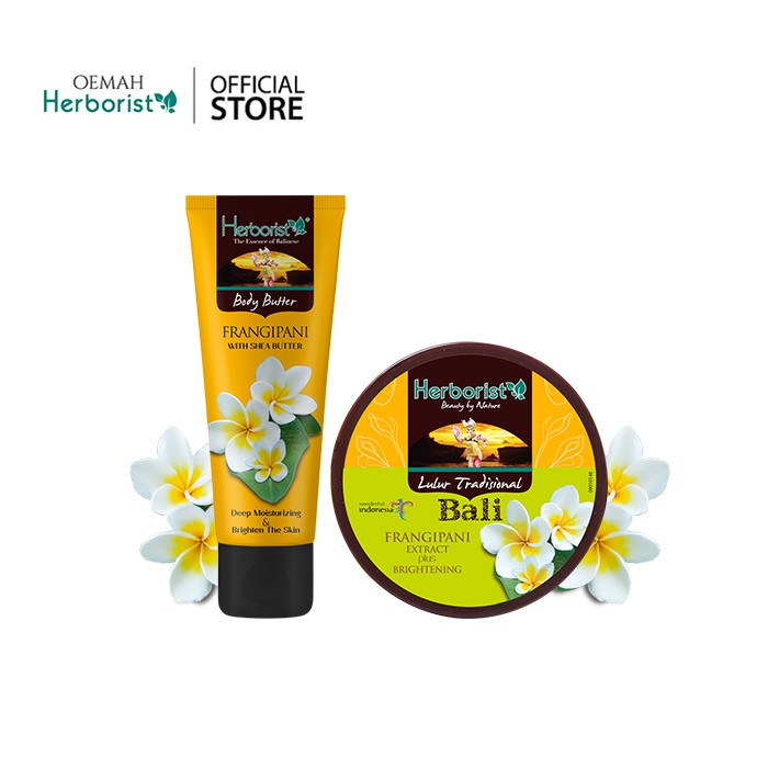 paket herborist lulur & body butter frangipani