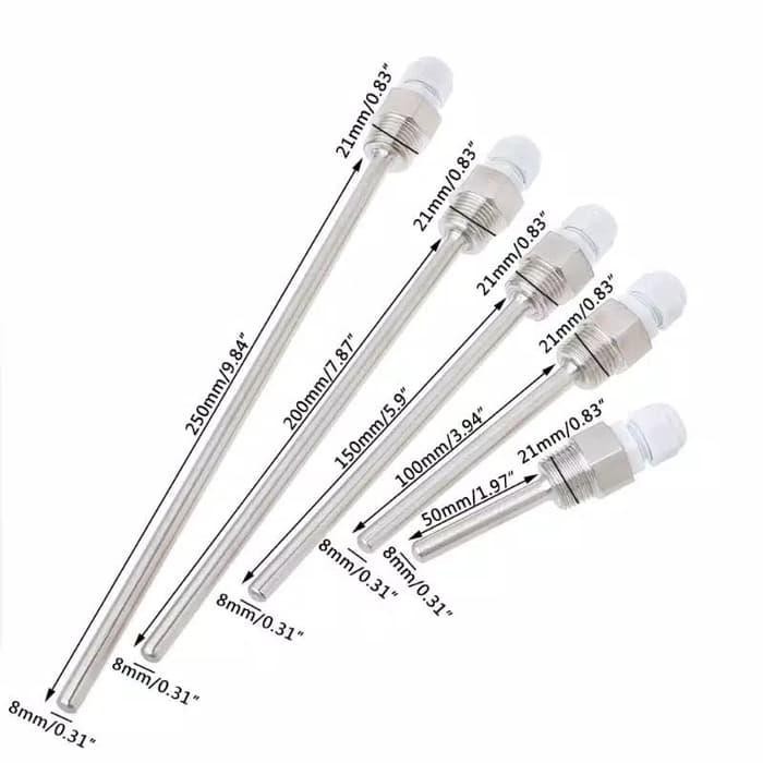 Unik SS Stainless Steel Thermowell 1/2"NPT Threads for Promo