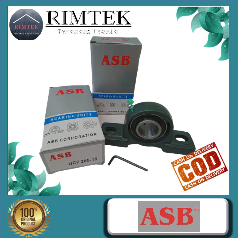LAKER DUDUK UCP 205-16 ( 1 Inch ) ASB / PILLOW BLOCK BEARING UCP 205-16 ASB