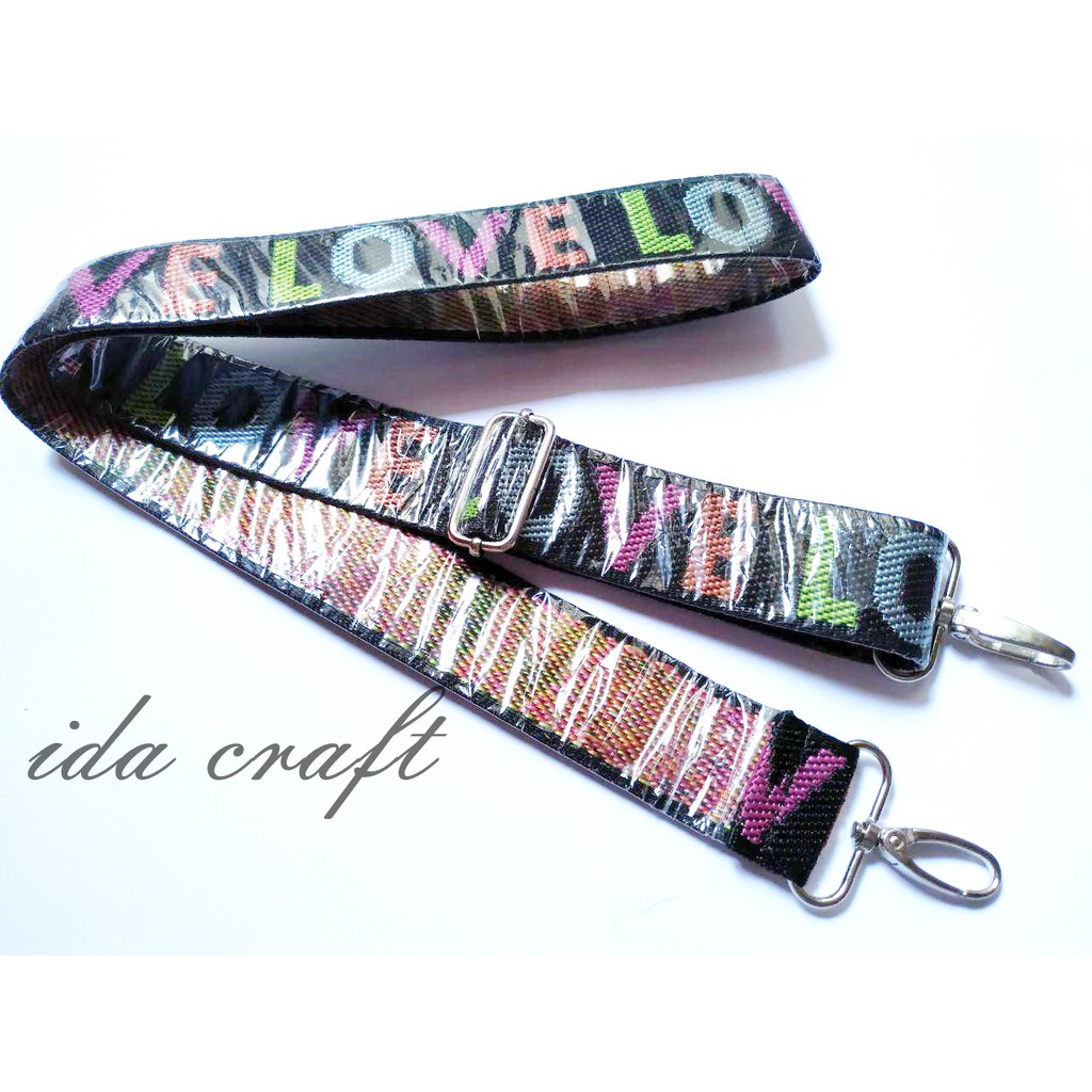 LONGSTRAP/LONG STRAP/ TALI SLEMPANG POLIESTER LOVE LOVE