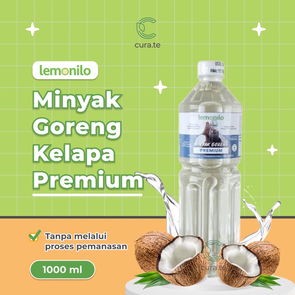 LEMONILO MINYAK GORENG KELAPA SEHAT 1L | PREMIUM COOKING OIL