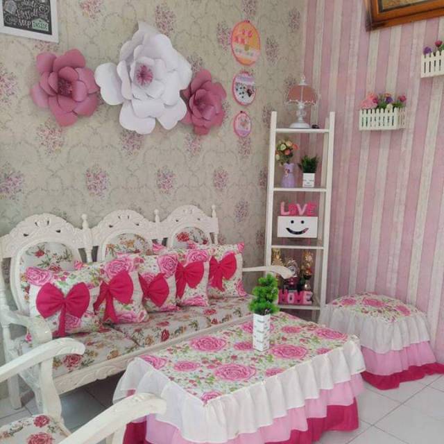 Hordeng ,set sarung kursi meja ,set sarung kasur,set tirai kolong dapur