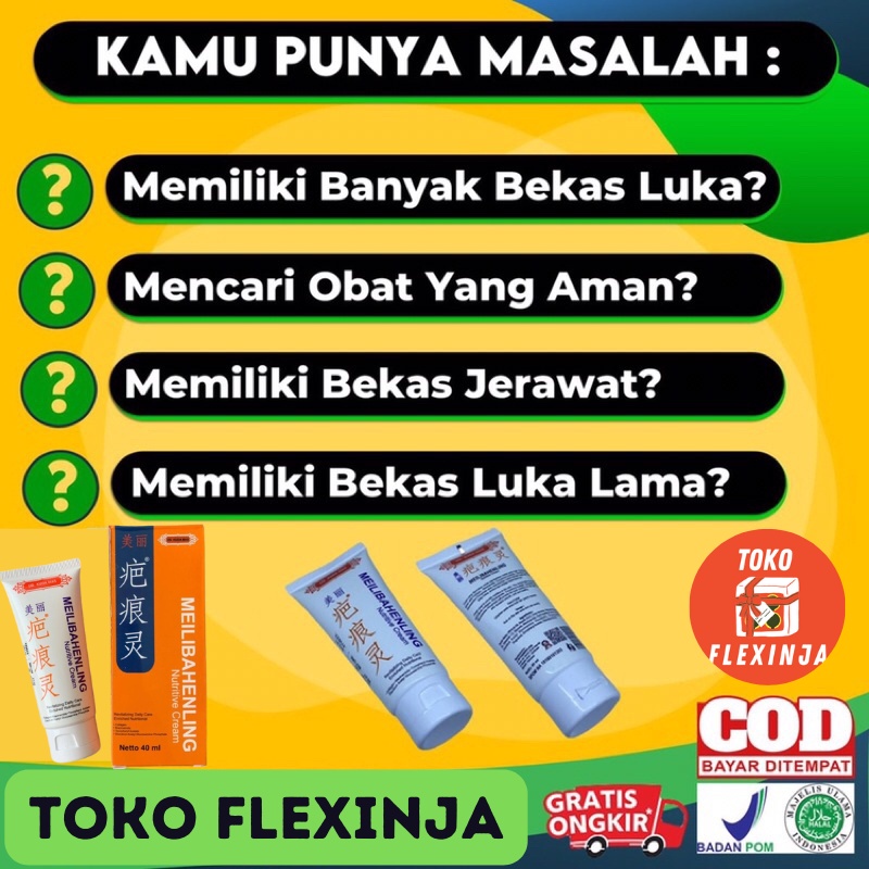 𝗖𝗥𝗘𝗔𝗠 𝗠𝗘𝗜𝗟𝗜𝗕𝗔𝗛𝗘𝗡𝗟𝗜𝗡𝗚 Penghilang Bekas Luka ORIGINAL BPOM - Menghapus Segala Macam Bekas Luka Ampuh