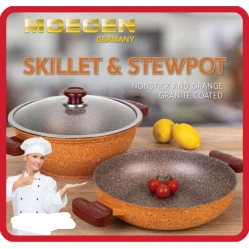 MOEGEN GERMANY SKILLET&STEWPOT SET
 

