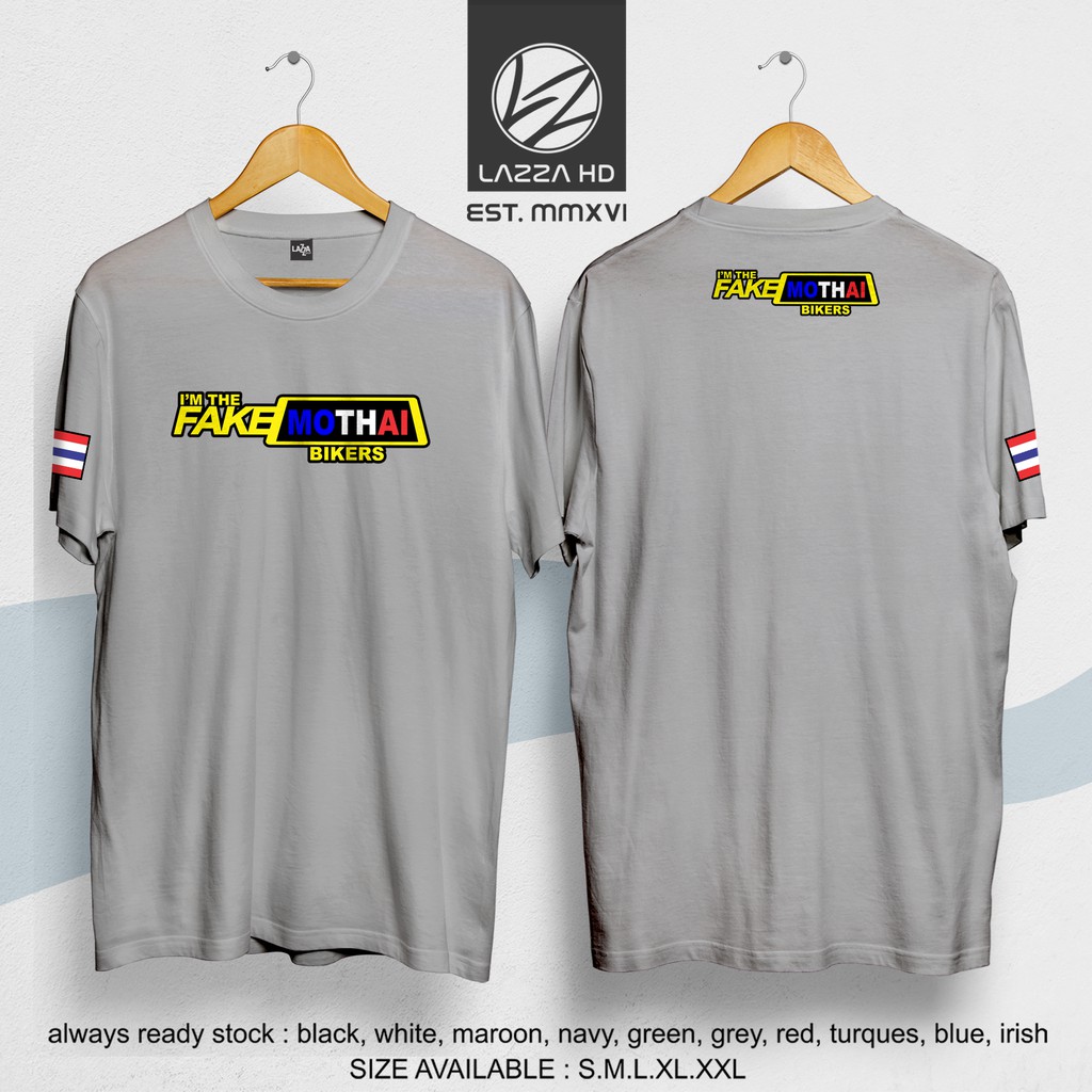 Kaos / Baju / Tshirt Distro Motor Fake Mothai Thailook Thailand Keren