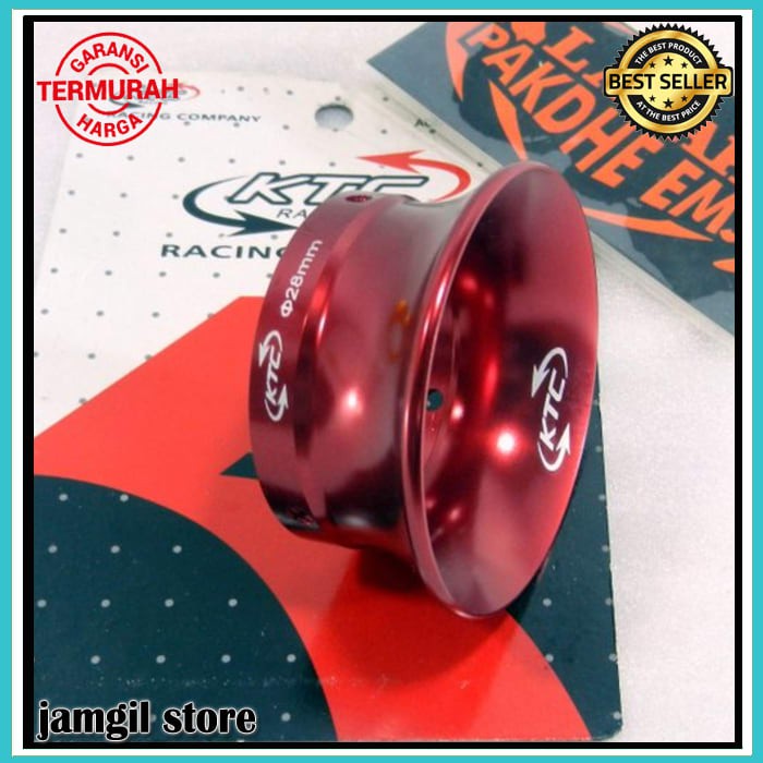 CORONG CARBU CORONG KARBU VELOCITY PE 28 KTC ORIGINAL RED MERAH PANJANG 3 CM LAPAK PAKDHE EMJE