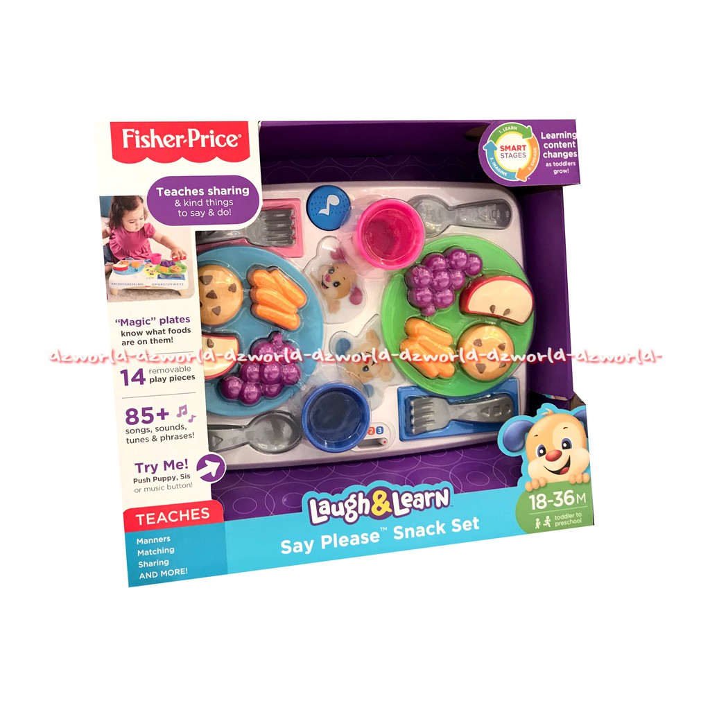 Fisher Price Laugh&amp;Learn Say Please Snack Set Mainan Edukasi