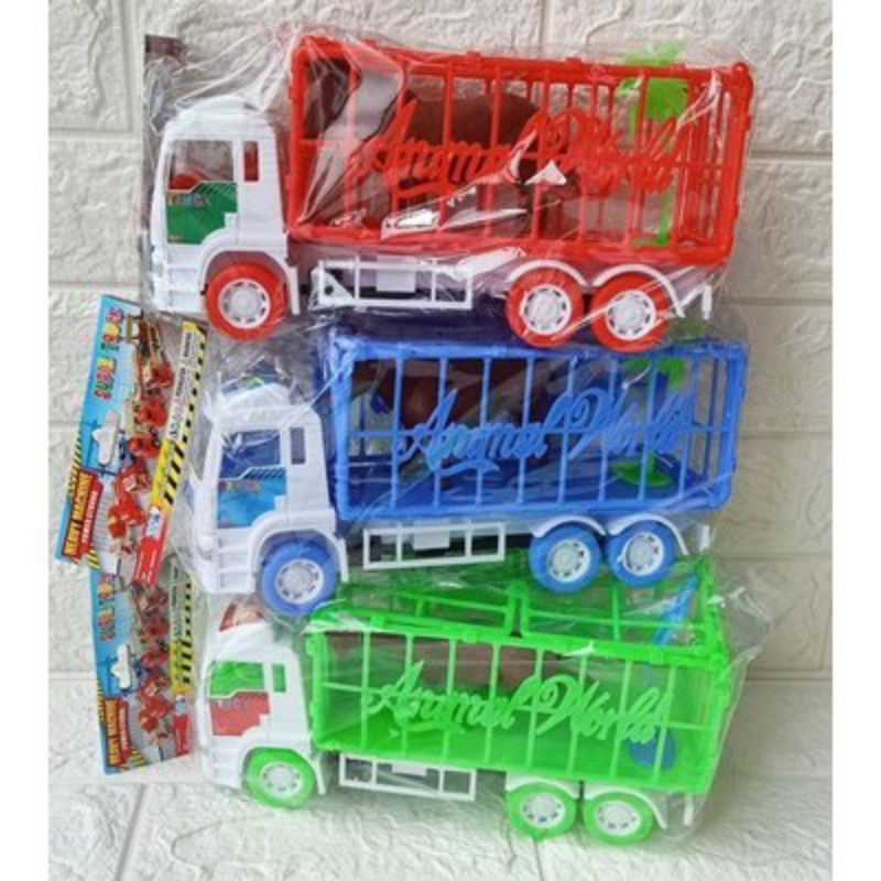 ST 2044 - Mainan Mobil Truk pengangkut Hewan / Truck Animal ST2044 Uk.35cm