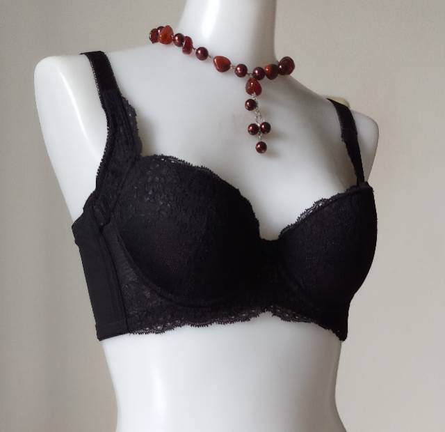 PROMO - FIORI Bra BERNADET 02 Black 32B | Bra Kawat Busa Push Up | Bra Kait 4 warna Black