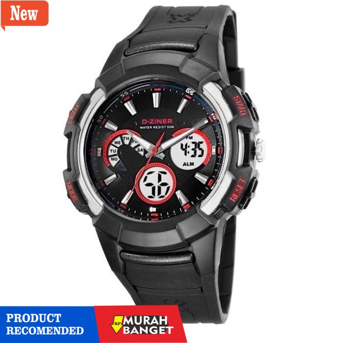 Jam digital wanita terbaik- [ BRANDED ] Jam Tangan DZINER 8023 Fashion Wanita Mewah Original Murah C