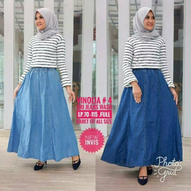 ROK JEANS JUMBO MAYUNG ROK JEANS MURAH ROK JEANS WANITA BAWAHAN JEANS WANITA ROK JEANS JUMBO WANITA