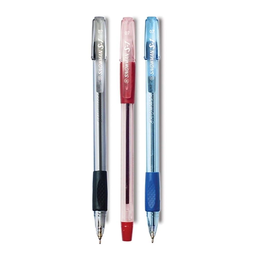 

[1 PCS] Pulpen Ballpoint SNOWMAN S1 S-1 Semi-Gel Pen 0.7 mm