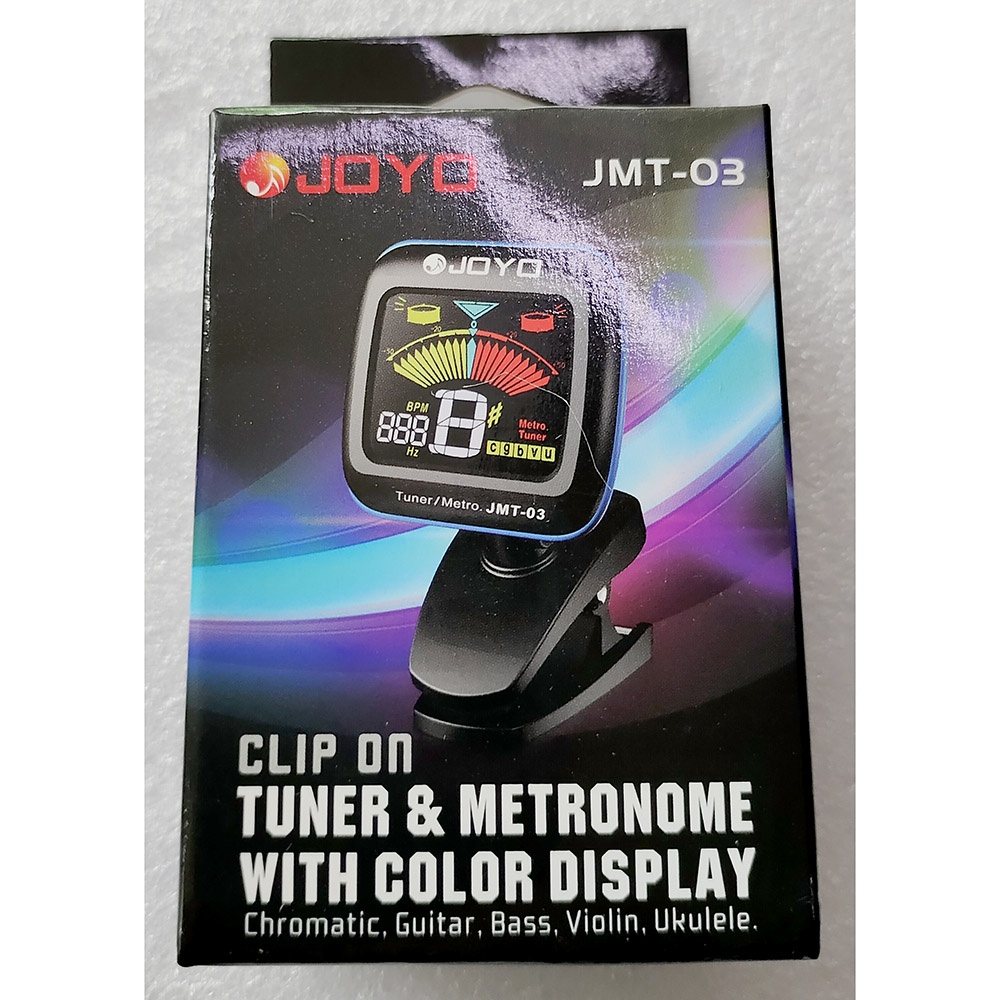 JOYO Tuner Gitar dengan Display LCD Berwarna - JMT-03 - Black