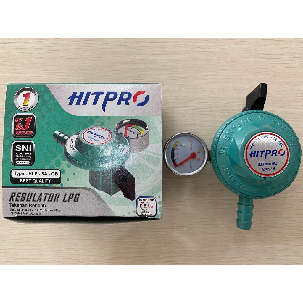 regulator gas + meter hitpro HLP 5A GB