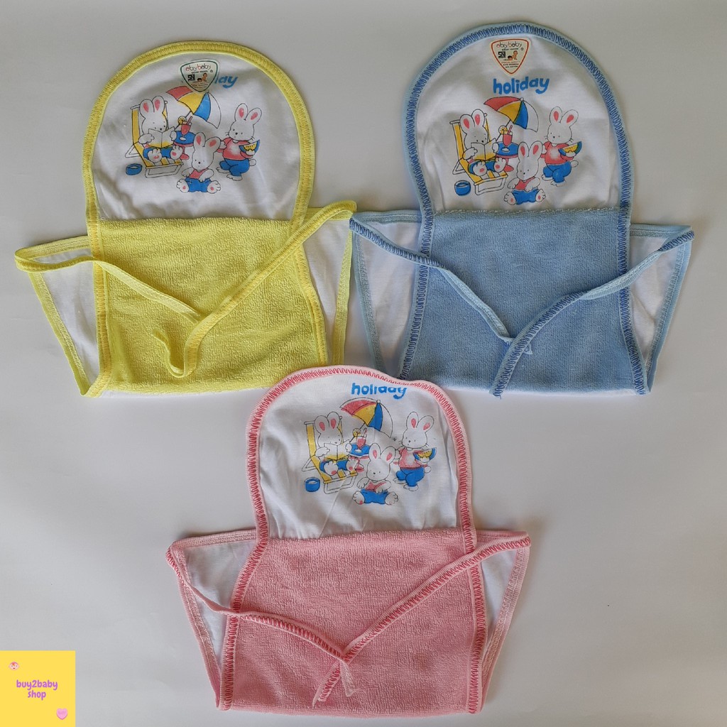 Popok Handuk bayi abiy baby warna karakter isi 12 PCS