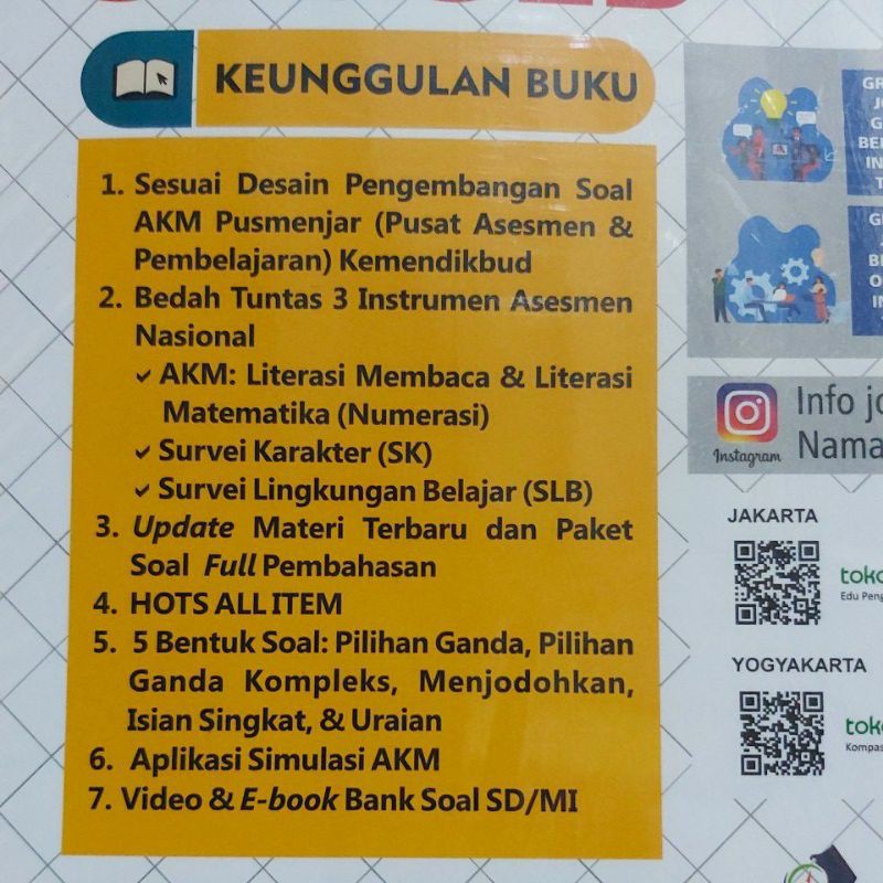 Soal Akm Sk Slb Sd Mi Kelas V 5 Paket A 2021 Pengayaan Soal Literasi Matematika Numerasi Karakter Shopee Indonesia