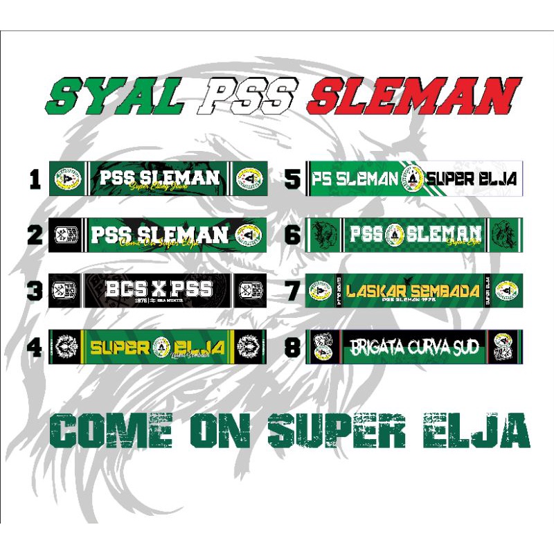 Jual Syal PSS Sleman Edisi Terbaru/ Bcs Scarf Super Elja PREMIUM & FREE ...