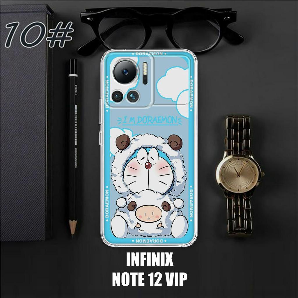 Case INFINIX NOTE 12 VIP 2023 Motif [DORAEMN] Terlaris Casing INFINIX NOTE 12 VIP Terbaru Clear Case
