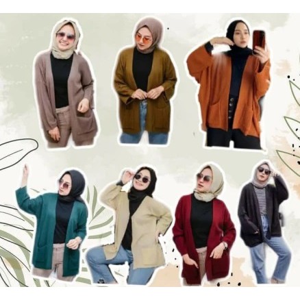 TERMURAH!!! LAVELA/LOCCY CARDIGAN OVERSIZE - cardigan rajut wanita - cardigan oversize