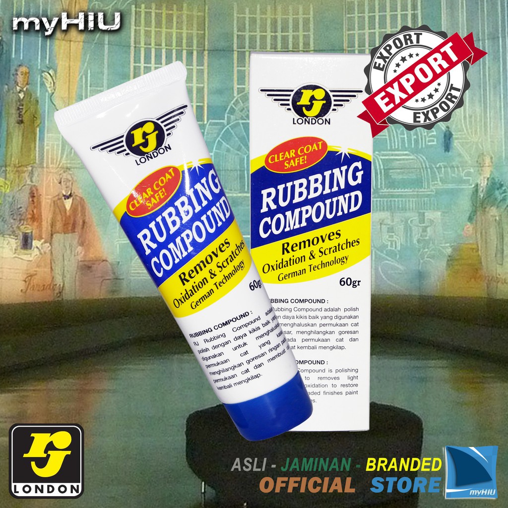 Kompon Pengkilap 60 gr Goresan dan Oksidasi Cat - Rubbing Compound Polisher RJ London