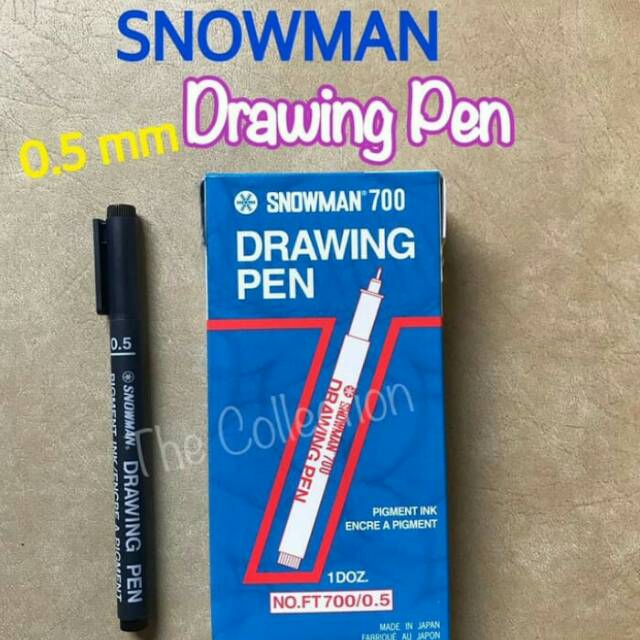 

Drawing Pen Snowman Spidol 0,5 marker Drae FT700 Pigmen