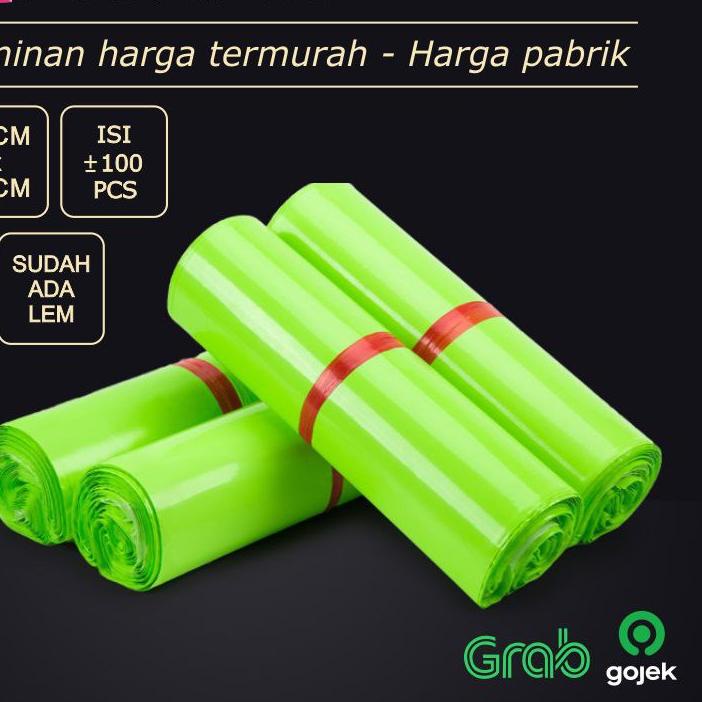 

Baru - POLYMAILER ±100PCS 28x45CM GREEN SEMI GLOSSY PLASTIK POLYMAILER HIJAU ,,
