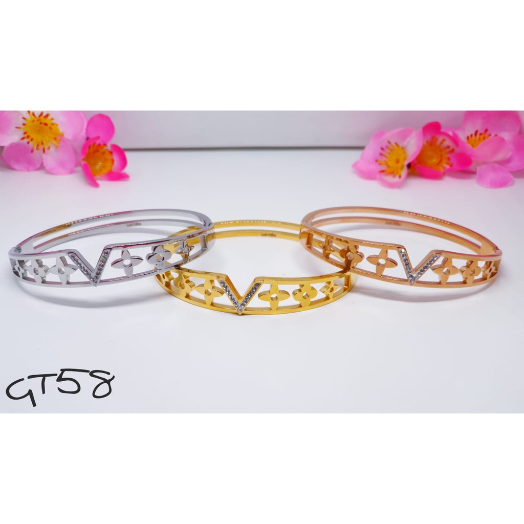 Gelang Bangle silver gold rosegold ANTI KARAT PGM GT58