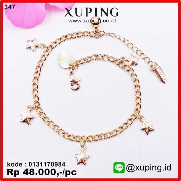 XUPING GELANG RANTE EMAS BANDUL BINTANG 0131170984