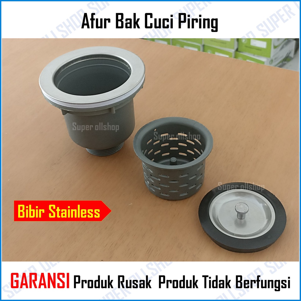 Afur Keranjang PVC Saringan Bak Cuci Piring Wastafel Sink Plastik Avur BCP Avur Stainless