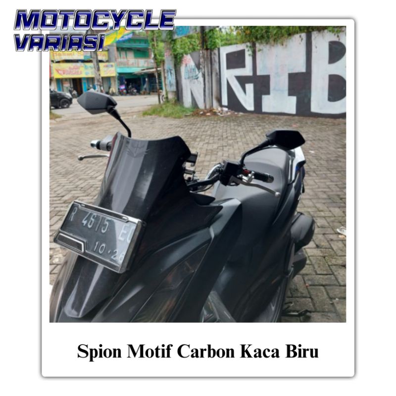 Spion Vario 160 Pcx 160 Click 160 Adv Motif Carbon Kaca Biru