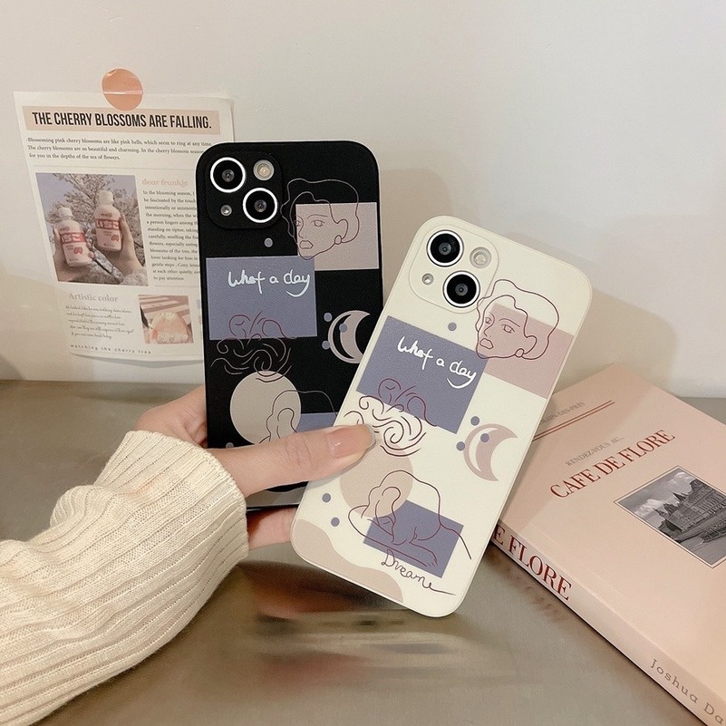 Soft Case Desain Bulan Untuk Samsung A14 A04e A04s A04 A22 A32 A12 A13 A03s A03 A02s A72 A52 A52s A23 A73 A53 A33 A54 A34 A71 A51 A50 A50s A30s A11 S22 S23 Ultra Printing Soft Phone Case Lens Protector Shockproof Soft Case