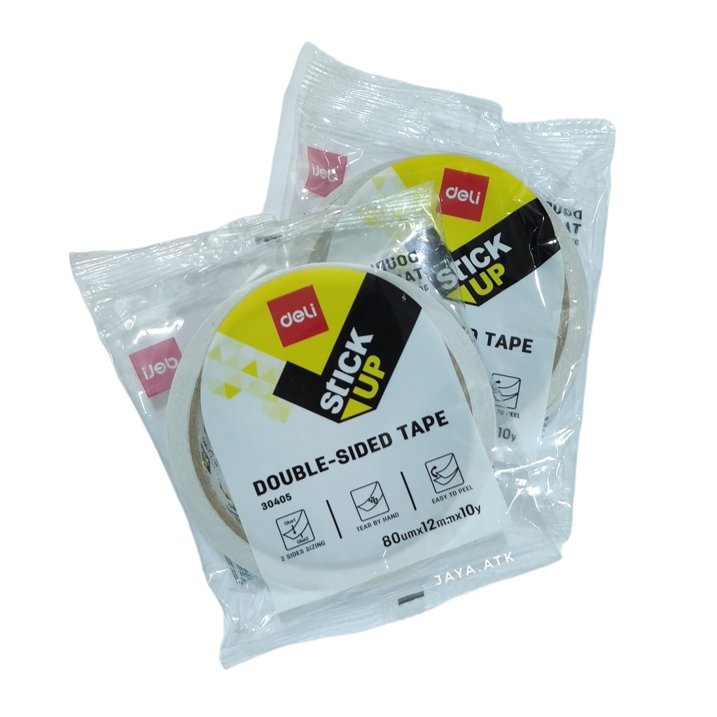 

SOLASI DOUBLE TAPE 12 MM X 10 Y SELOTIP 2 SISI DELI 30405