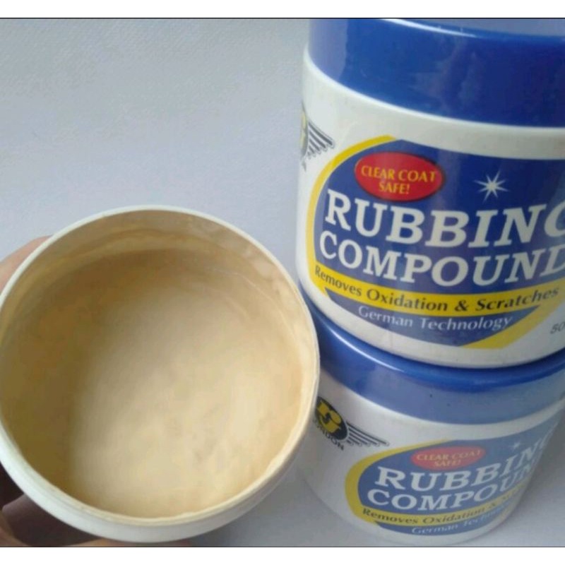 Compound kompon Pengkilap 500 gr Menghilangkan Goresan Baret Pengkilat bodi dan Oksidasi Rubbing Compound Polisher Compon RJ London 500gr Ukuran Besar German technologi pengkilap body