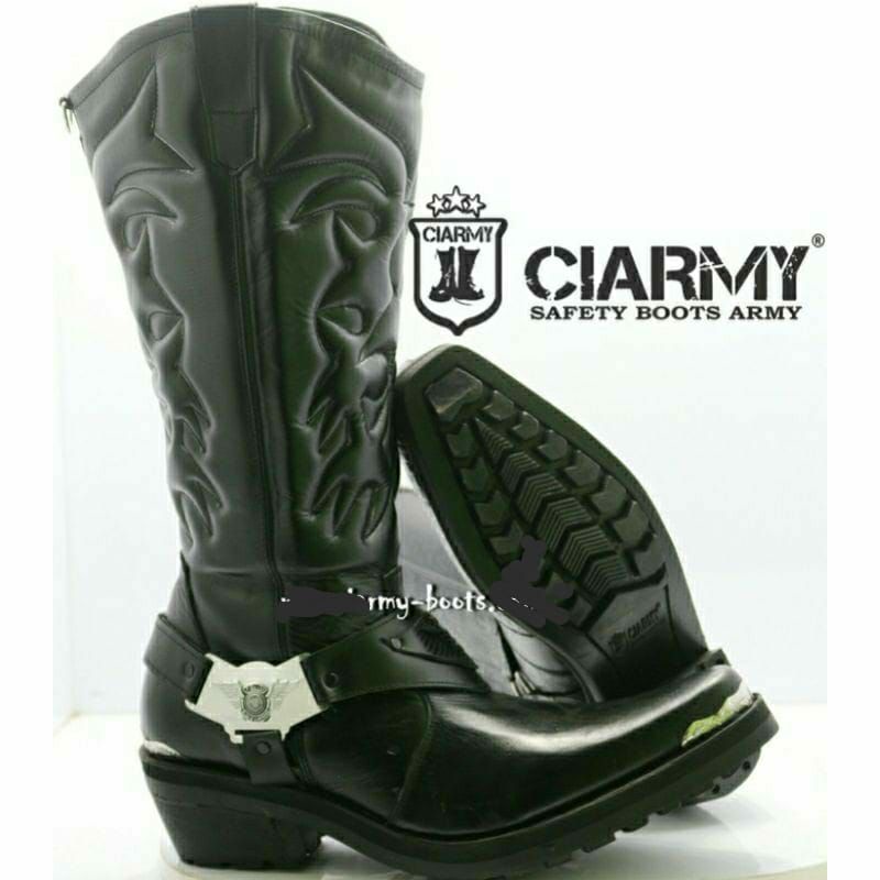 [COD] Sepatu Tunggang Polantas Sepatu Tunggang Ciarmy C011BD Sepatu Patwal