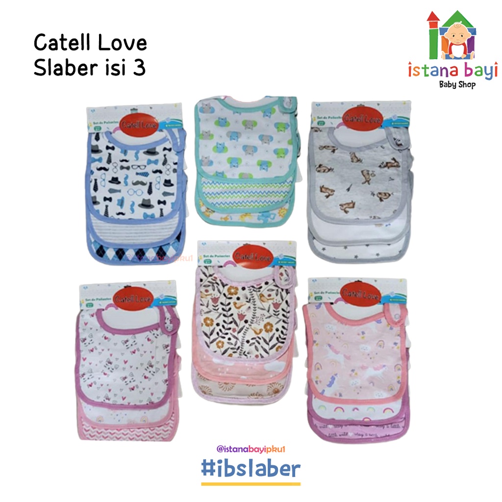 Catell Love Slaber 5in1 / 3in1 boy &amp; Girl - Celemek Bayi