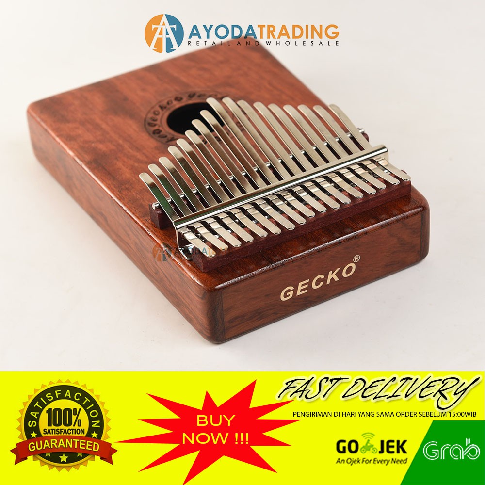 Authentic Gecko Kalimba Rosewood K17R new version