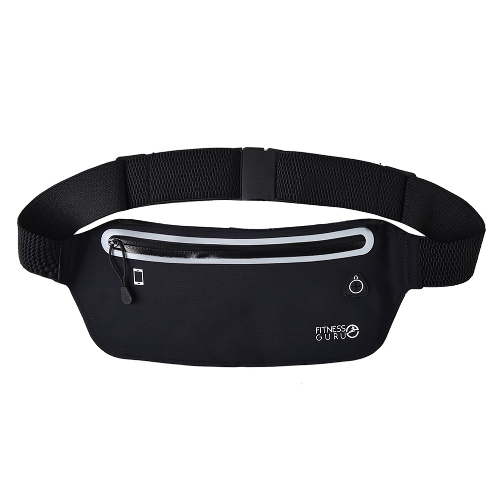 Tas Pinggang Olahraga Premium Sport Waist Bag - ZE-WP350 - Black