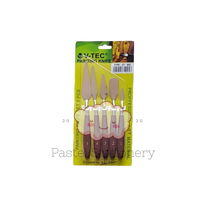 

Painting Knife V-Tec Set VT-005 - Pisau Palet Paint Knife V-Tec Set
