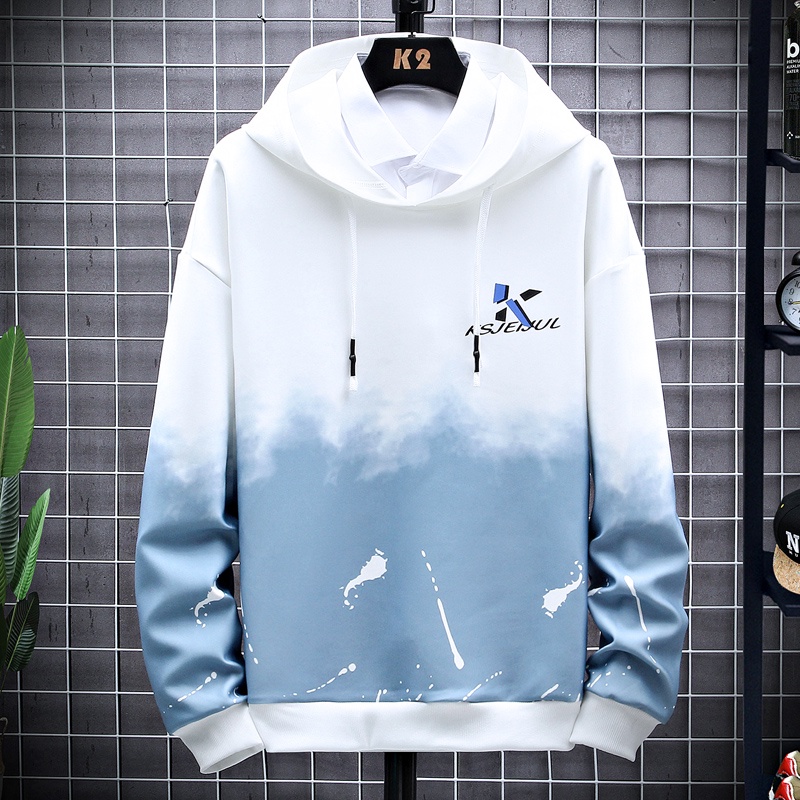 Hoodie Pria Sweater Kaos Hoodies Lengan Panjang Bahan Polyester W2127