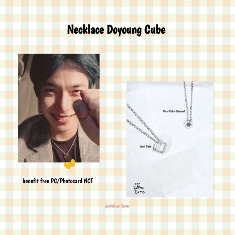 Kalung / Necklace Cube Inspired by Doyoung NCT