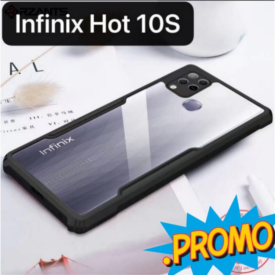 Hardcase Infinix Hot 10s / Infinix HOT 10 Play / Infinix Hot 10 Armor Transparant Case Protector Cover Handphone