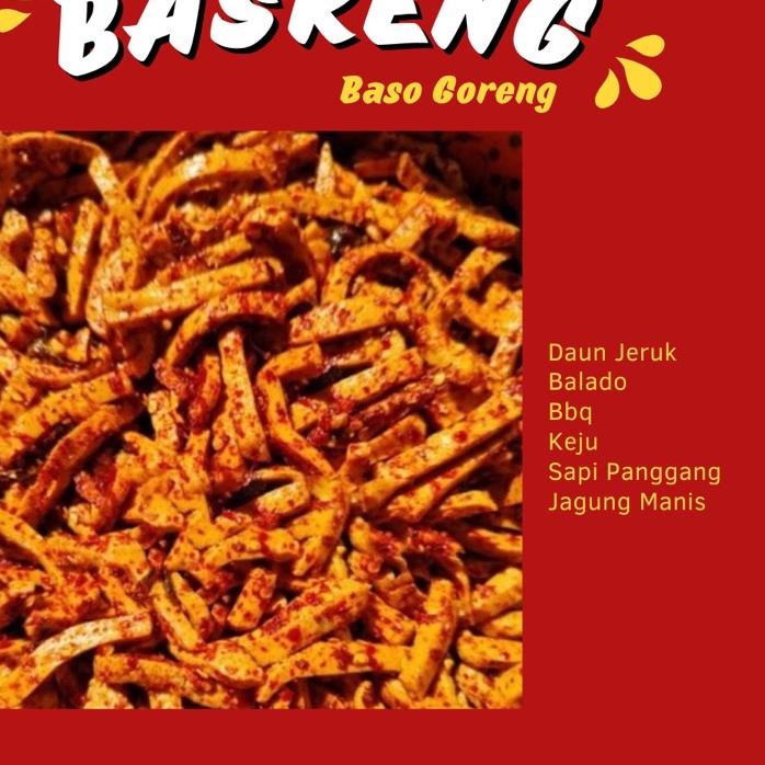 

₮ 500gr Basreng Pedas Daun Jeruk Kiloan Super Kriuk Bikin Nagih ⇢