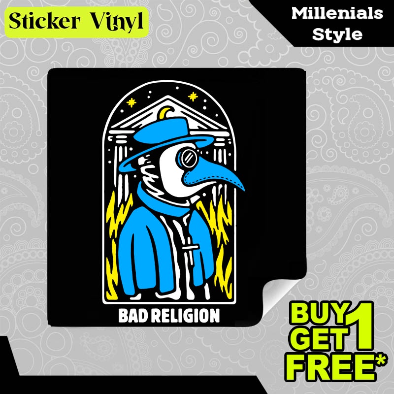 

Stiker Sticker Bad Religion Plague Mask Gambar Unik Desain Keren dan Kekinian Aesthetic Bahan Vinyl Satuan Anti Air