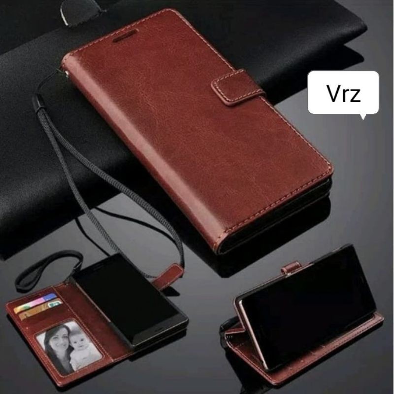 leather flip case oppo a95 new 4g   5g a53 a52 a92 2020 casing cover wallet kulit standing reno 4 f 