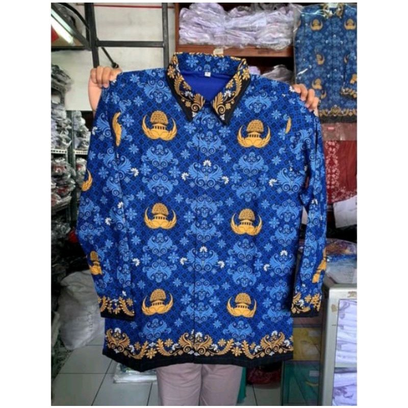 Seragam korpri terbaru 2023 pria dan wanita full furing batik korpri pria terbaru baju batik korpri wanita terbaru 2023 full furing