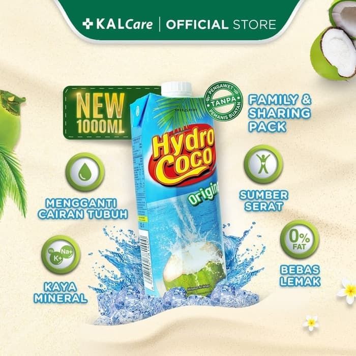 HYDRO COCO MINUMAN AIR KELAPA ORIGINAL   1000ML