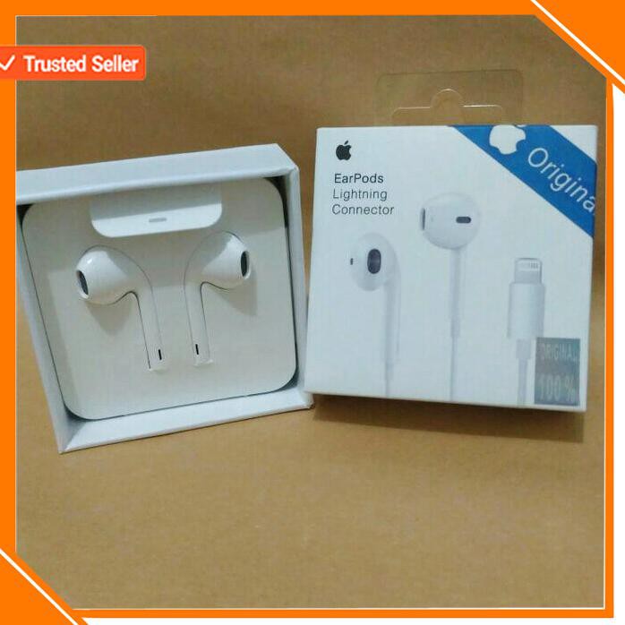 ACC HP HEADSET HANDSFREE EARPHONE EARPODS APPLE IPHONE 7 ORIGINAL