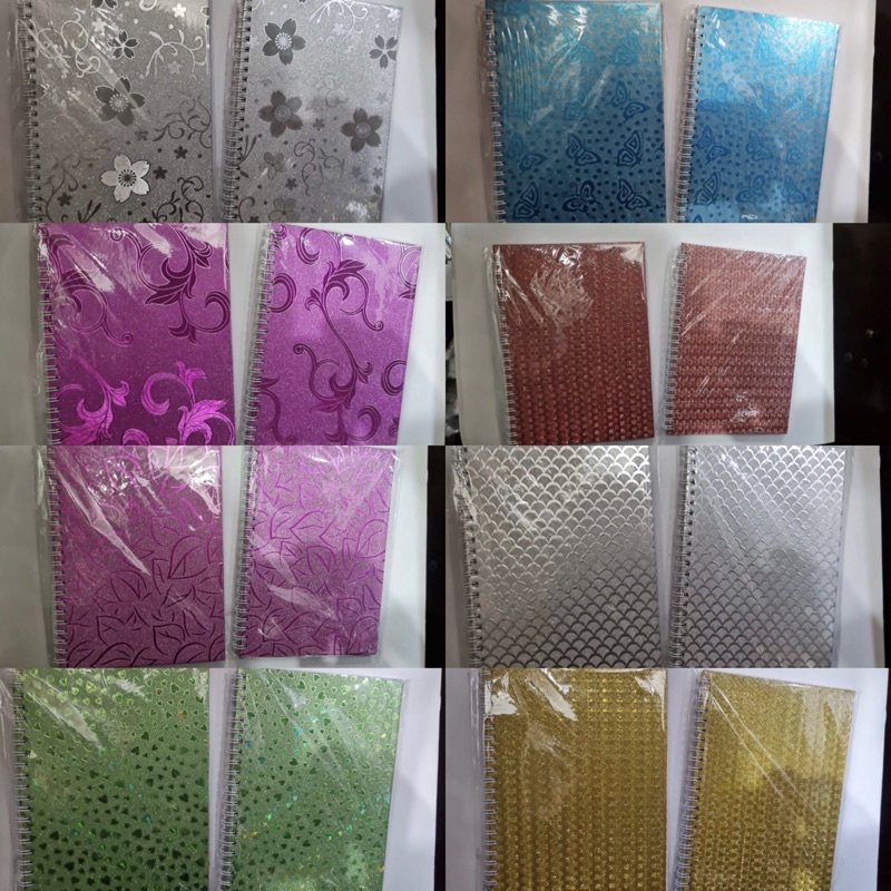 

NOTE BOOK A5 GLITTER SPIRAL