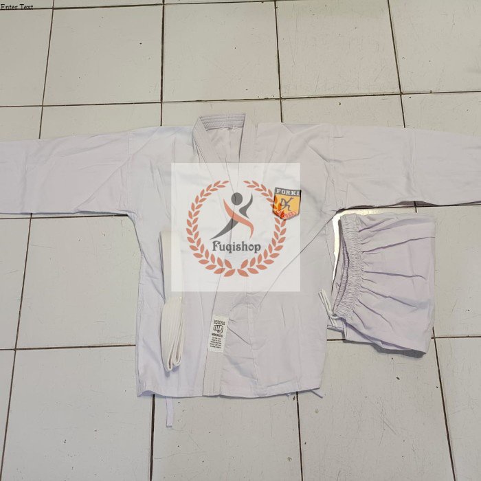 BAJU KARATE ANAK HOKAIDO BAGUS BONUS LOGO FORKI